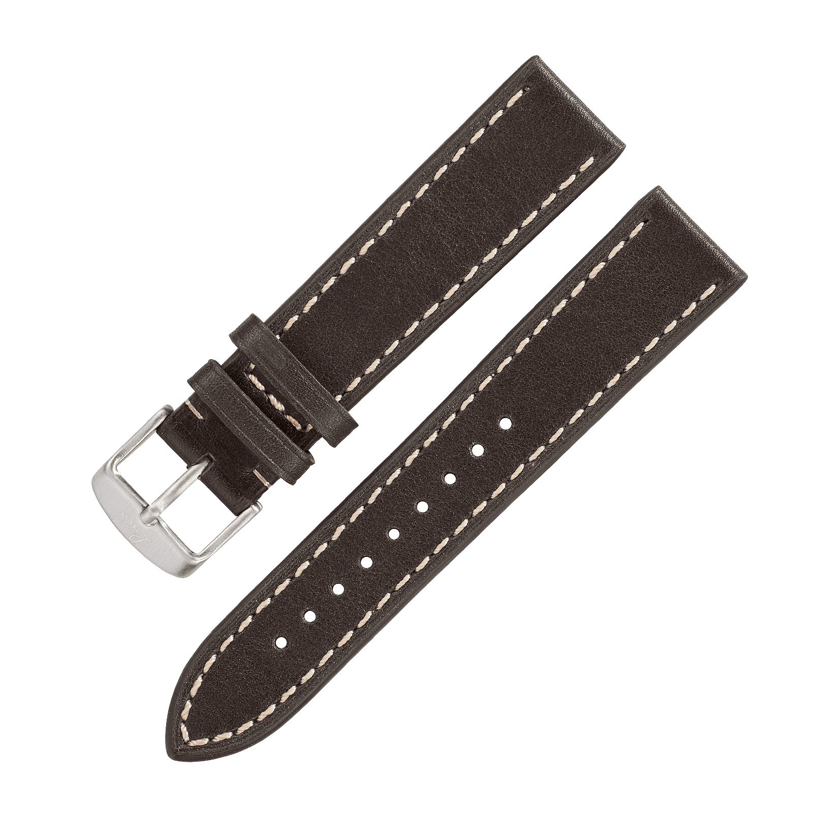 Leather strap dark brown „Stuttgart / Karlsruhe“