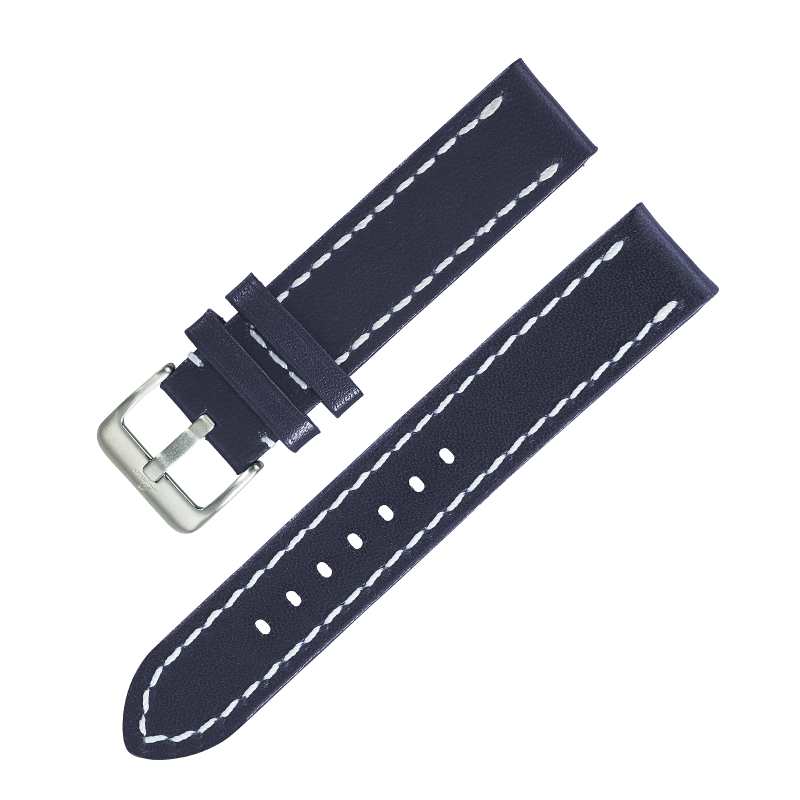 Leather strap dark blue