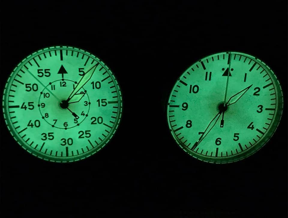 Luminöse Fliegeruhren von Laco