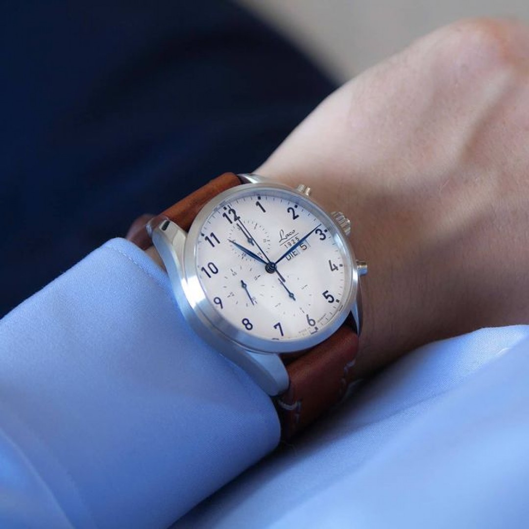 CHRONOGRAPHS - MODEL CHICAGO

This watch has a stainless steel case and a domed sapphire crystal and sapphire display back. It has blue numbers and hands on a white dial.

laco1925 #laco #lacowatches #laco1925 #leather #pilotwatch #mylacotime #business #chicago #watchesofinstagram #chronograph #dailywatch #potd #timepiece #lacopilot #chrono #uhren #watchcollection #watchesoftheday #watchlover #watches #madeingermany #chronograph