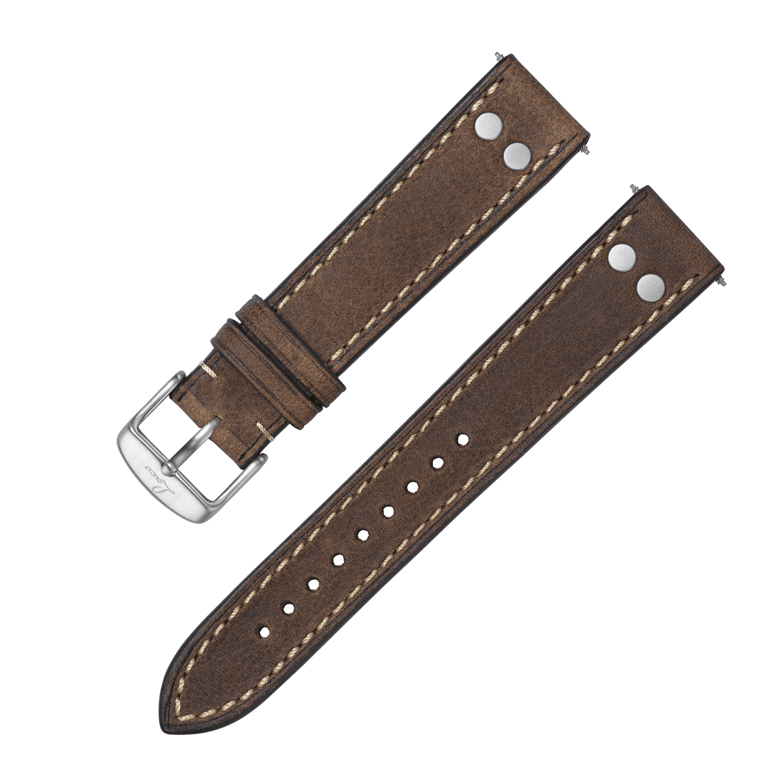 Pilot strap brown vintage "Stuttgart / Karlsruhe"