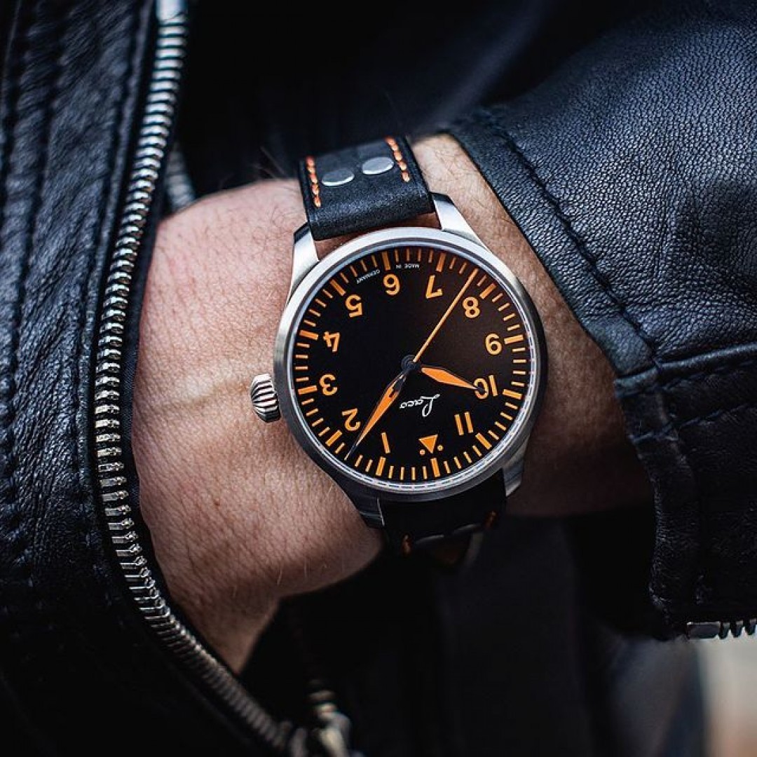 Neapel 39mm • Laco

For a fresh take on #fliegerFriday, go for the Neapel. This model has all the signature features of the Type A design pilot watch you’re familiar with but is jazzed up with vibrant orange indices, hands and numbers.
.
.
.
#redarmywatches #watchwonderland #weareRAW #mechanicalwatches #uniquewatch #uniquewatchbrands #supportlocalretail #supportlocal #ionorchard #sunteccity #ATRIX #singapore #laco #lacowatches #pilotwatches #fliegeruhren #madeingermany #since1925 #neapel #palermo #orange