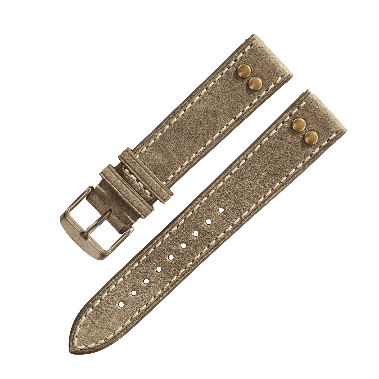 Leather strap oliv