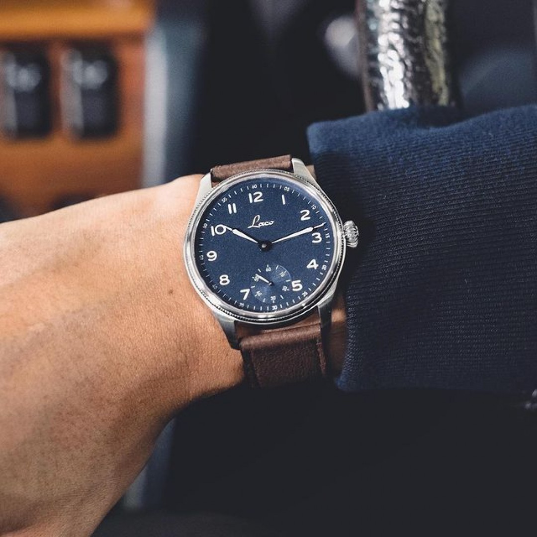 In 2025, Laco will be celebrating its 100th anniversary as a company. For 5 years prior, a limited edition will be released each year as a countdown to that year, starting with the Laco Edition 95 in 2020, with just 95 models available
.
In reference to the 1940’s era when Laco was also manufacturing official timekeepers for the navy, the Laco 95 combines maritime charm with the brand‘s hallmark standards of precision, resilience and functionality. 
.
In a correct reference to the period, this well-proportion beauty is powered by swiss-made manual caliber that can be admired from the back. And by sporting a maritime blue dial with thermally blued hands in a sleek 42.5mm case, the Laco 95 successfully blend functionality and sporty elegance, making this a truly reliable and stylish companion in every situation. Available now in select quantity.
.
