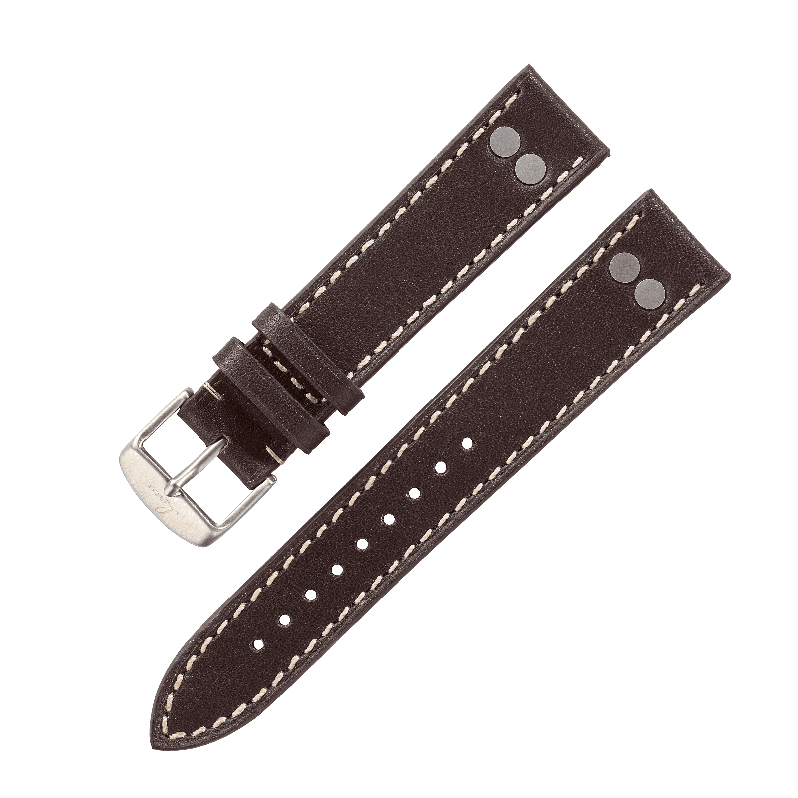 Pilot strap dark brown "Stuttgart / Karlsruhe"
