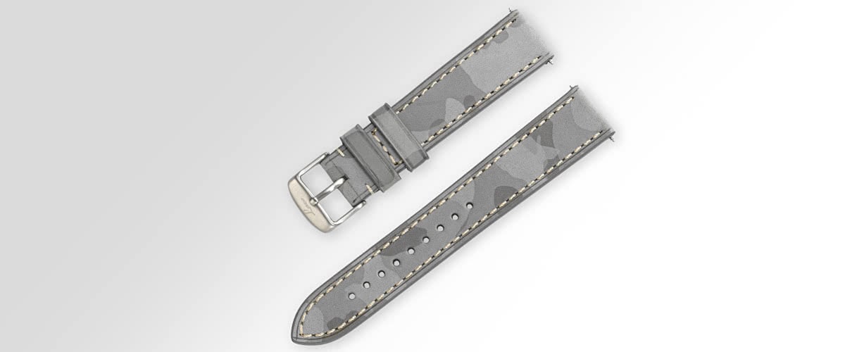 Watch Straps Leather strap camouflage Detail 2