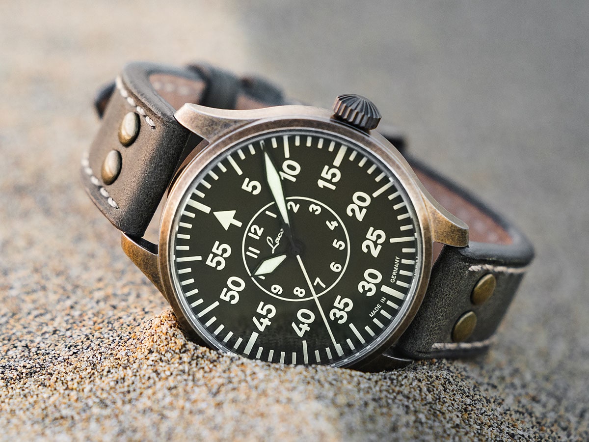 Pilot Watches BASIC by Laco Watches | Model Aachen Oliv 39