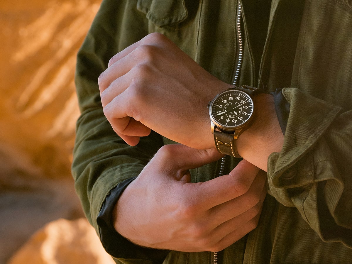 Pilot Watches BASIC by Laco Watches | Model Aachen Oliv 39