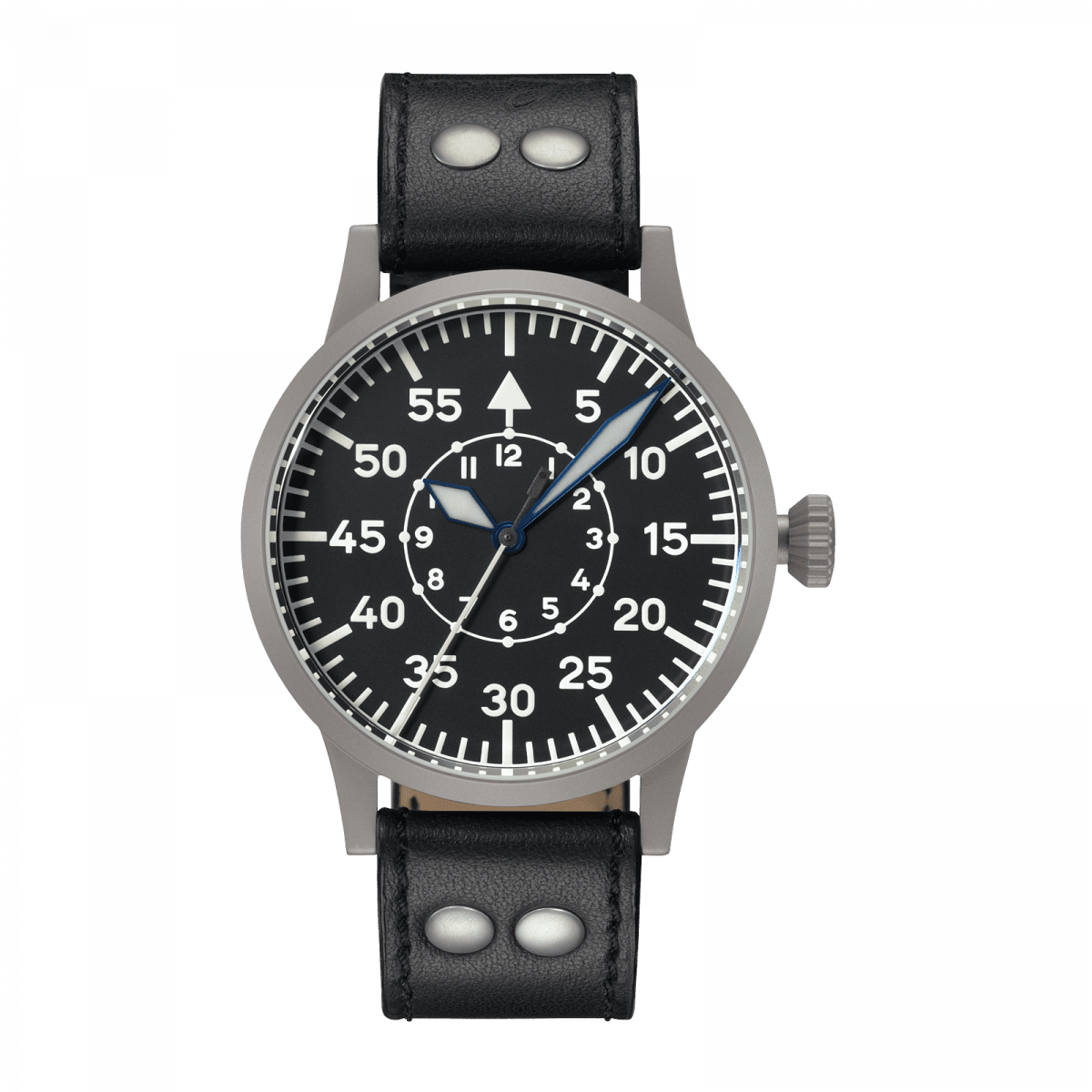 Quartz Watches Analog Leather BLK 861905 Laco CHRONOGRAPHS