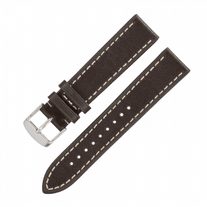  Leather strap dark brown „Stuttgart / Karlsruhe“