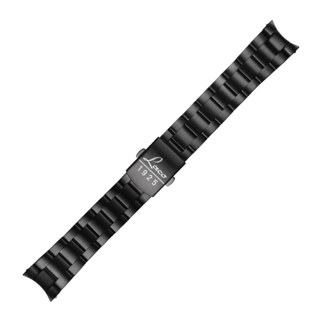 Watch Straps Stainless steel bracelet black 18 mm