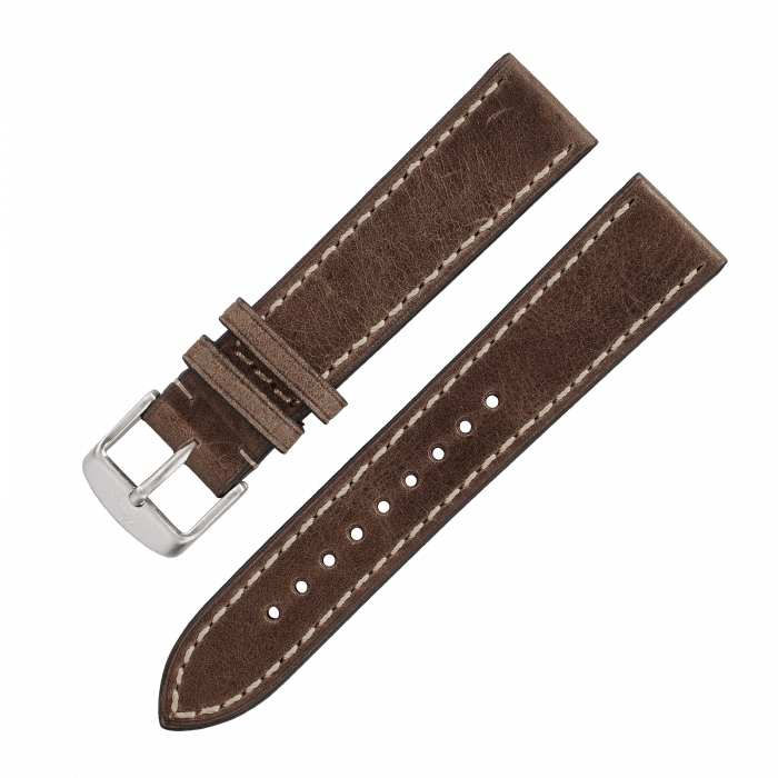 Watch Straps Leather strap brown vintage „Stuttgart / Karlsruhe“