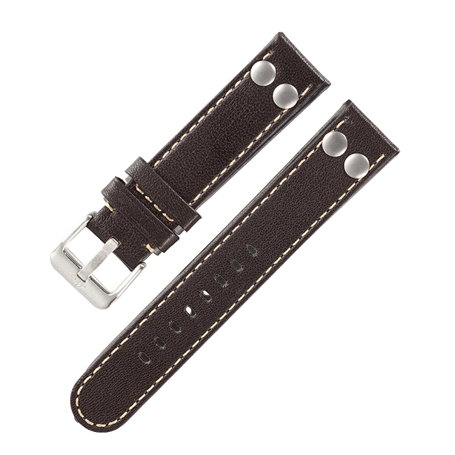 Pilot strap original darkbrown 18 mm