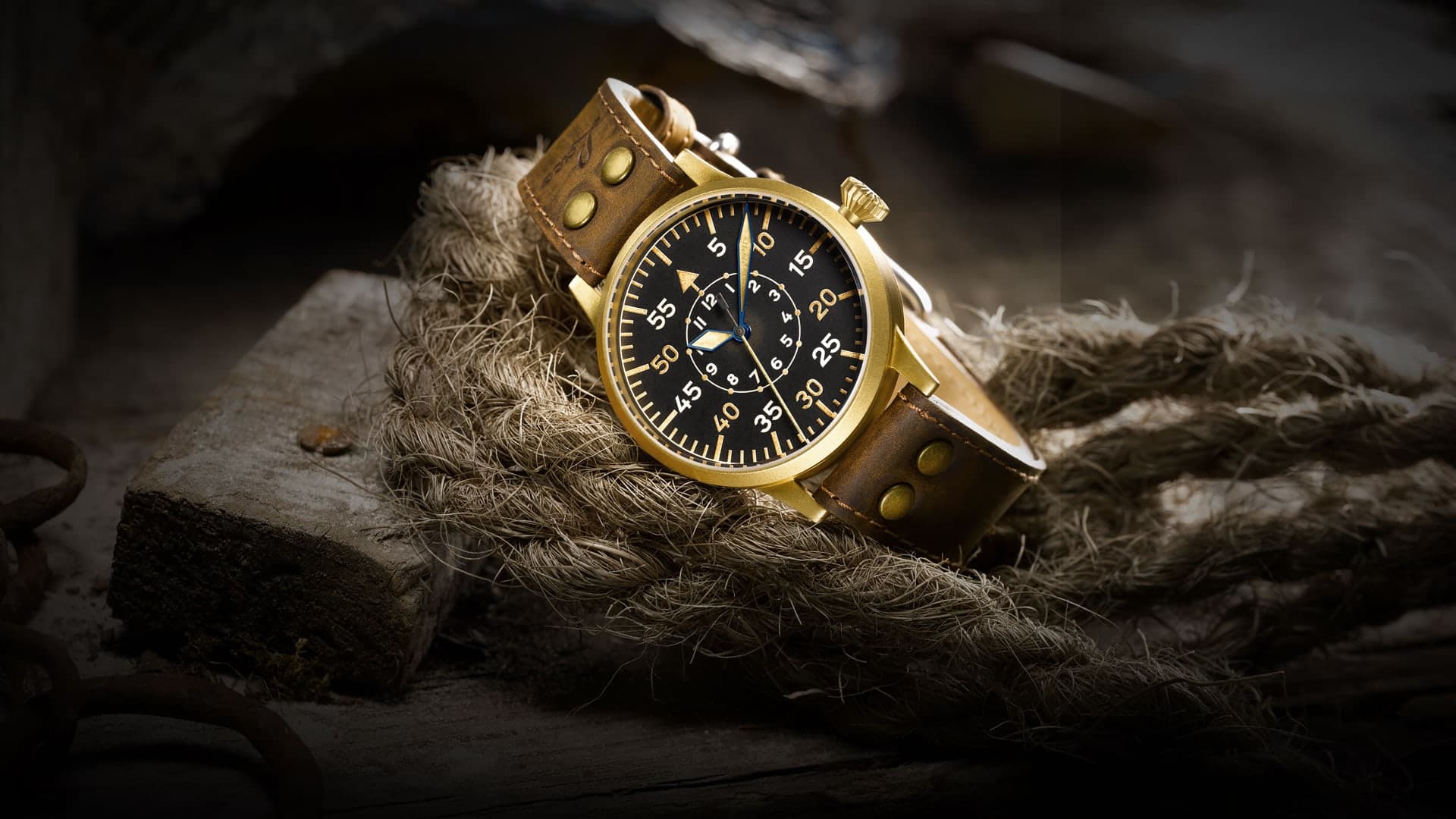 Pilot Watch Original by Laco Watches Model Dortmund Bronze