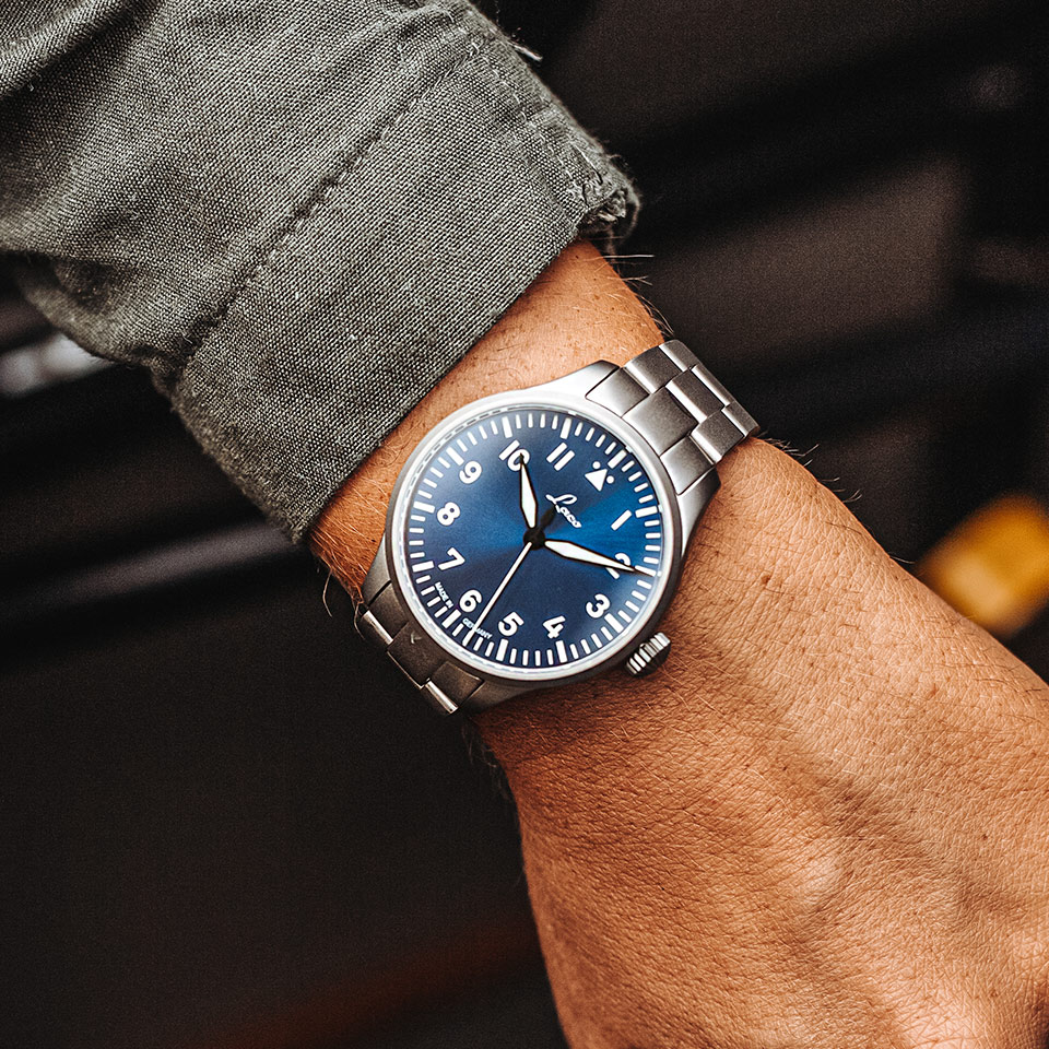 Laco Pilot Watches Basic Augsburg Blaue Stunde 39 MB