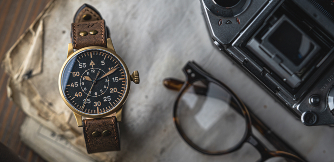 Laco Pilot Watch Original Paderborn Bronze