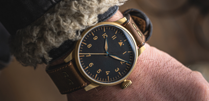 Laco Pilot Watch Original Memmingen Bronze