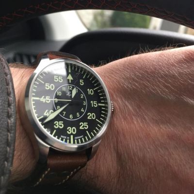 My new Laco Aachen 39 with Laco31 movement #laco1925 #lacowatches #fliegerwatch #pilotwatch #automaticwatch #watchesofinstagram #germanwatch